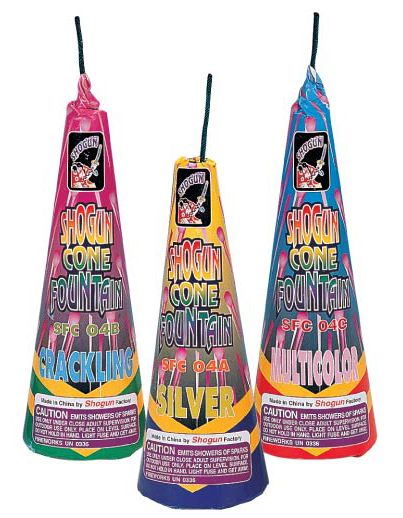 SHOGUN CONE FOUNTAIN NO. 4 ASST.